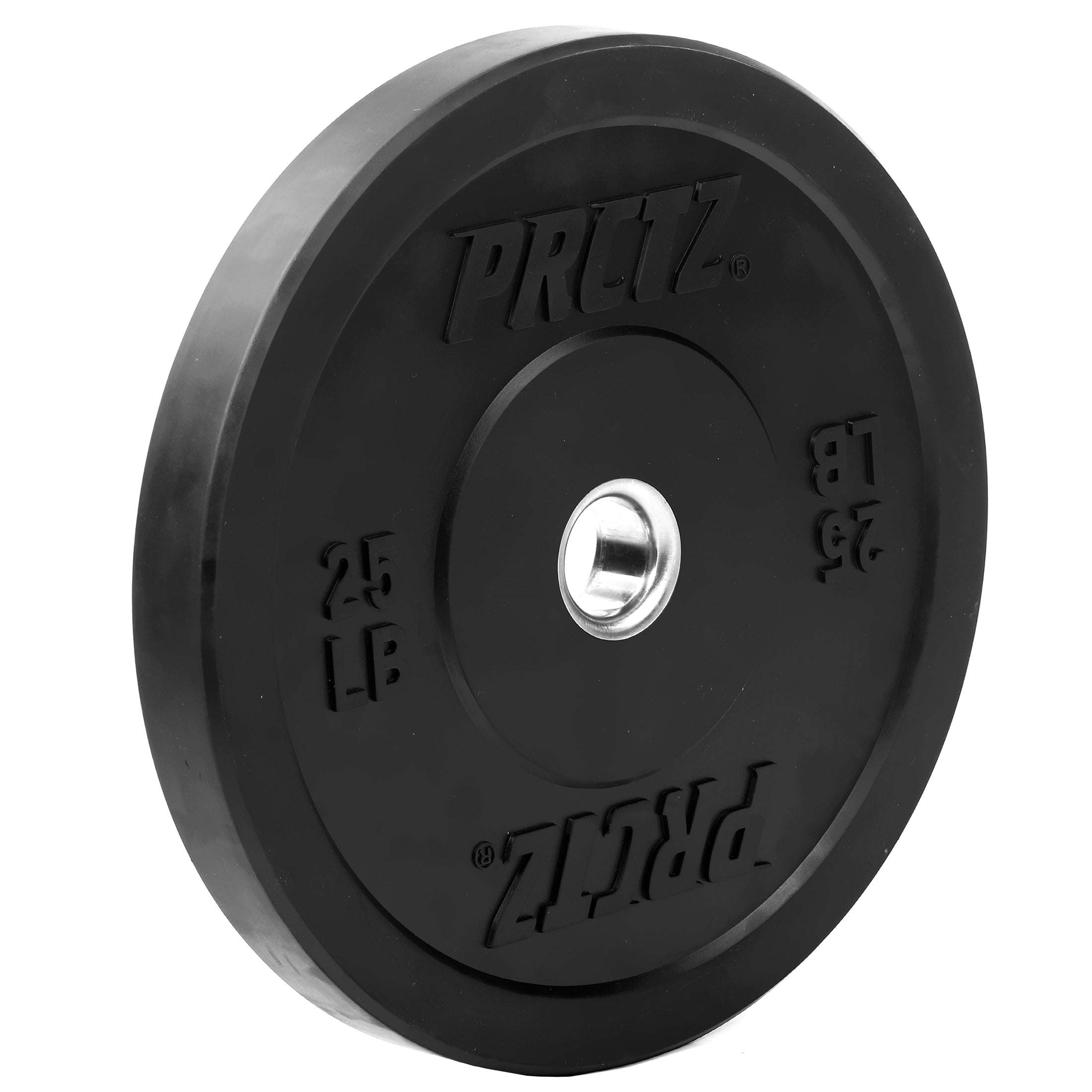 PRCTZ Olympic Bumper Weight Plates with Steel Insert - 10LB to 45LB for CrossFit, Powerlifting & Home Gym Strength Training