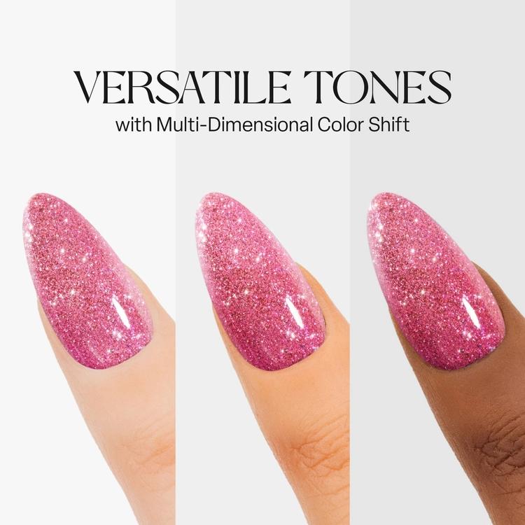 Apres Flash Glitter Gel FG10 - Kama Or Karma - Professional Nail Art Glitter Gel for Salon & DIY Manicures - Perfect for Parties, Weddings & Special Occasions