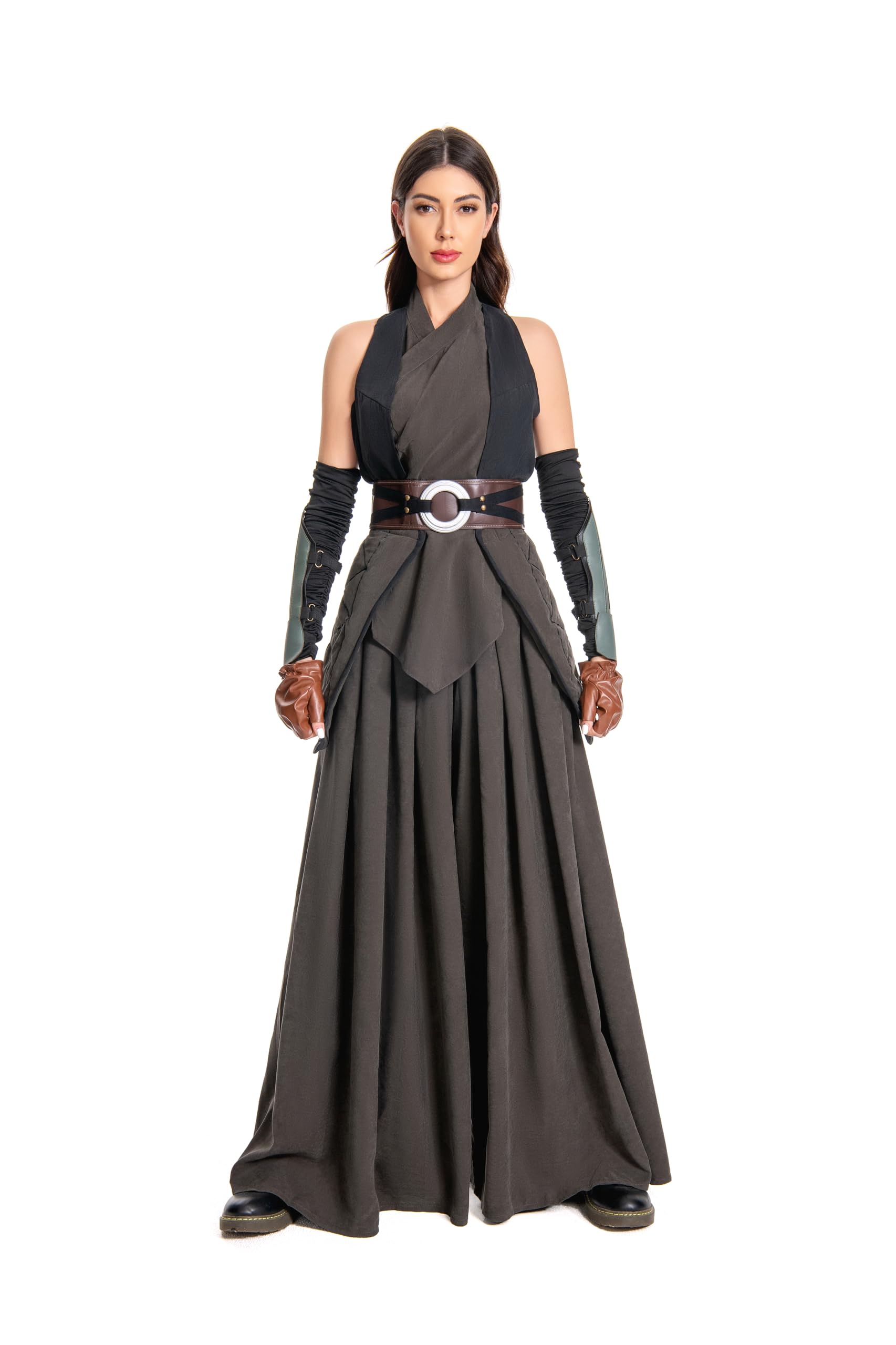 Women's Medieval Knight Costume Set - Warrior Halloween Outfit with Tunic & Pants for Adults | Renaissance Fair, Cosplay, LARP & Halloween Party Costume