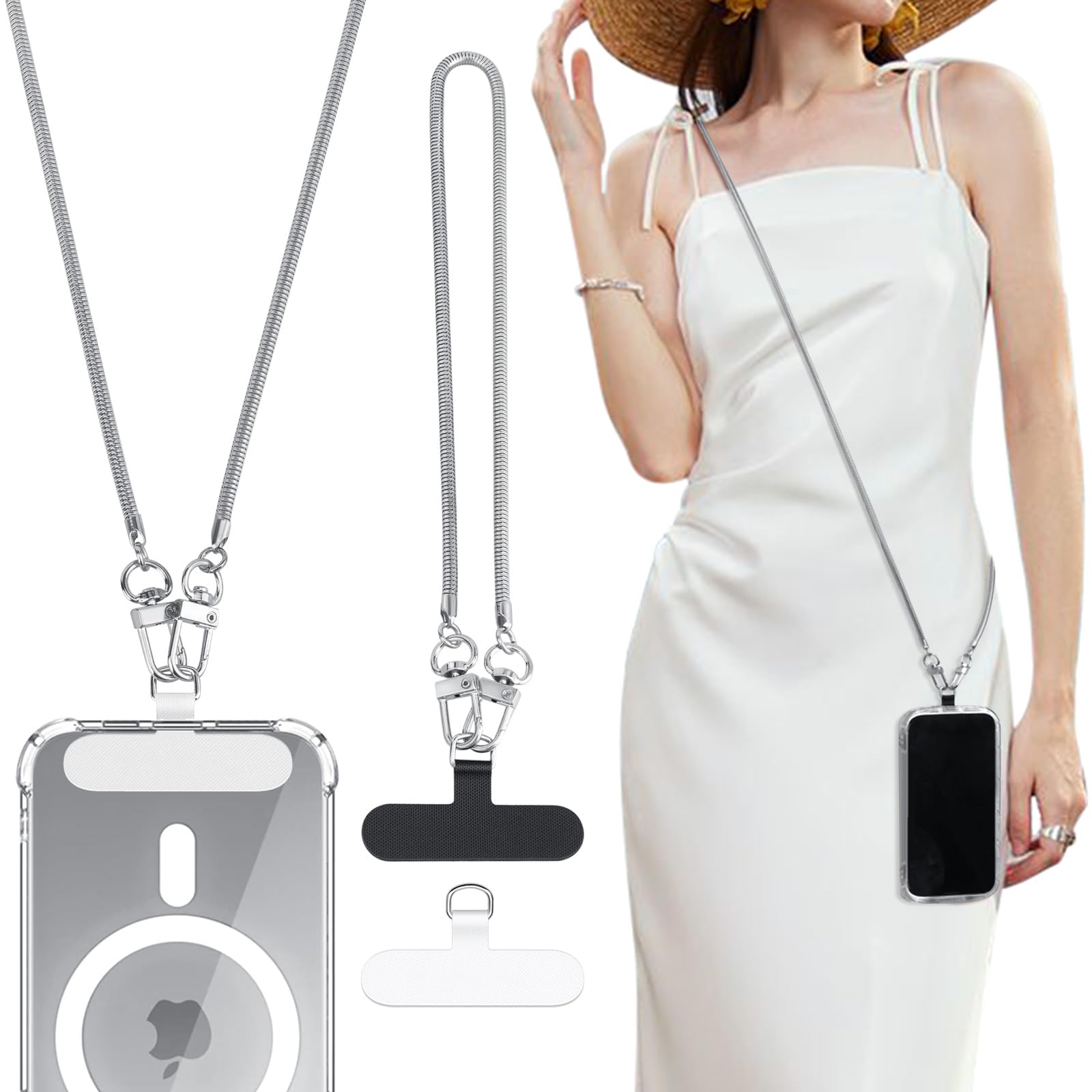 Universal Phone Lanyard with Wrist Strap - Compatible with Most Smartphones for Hands-Free Convenience