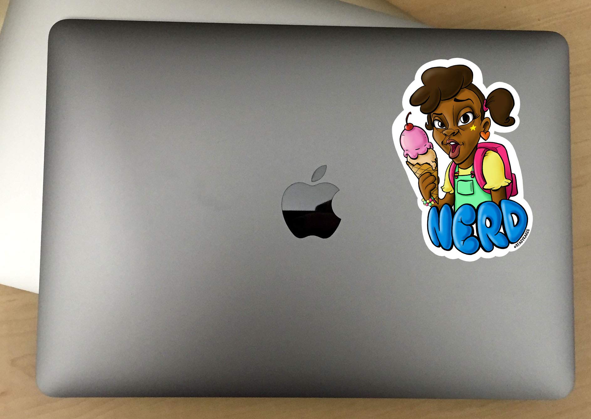 Erica Nerd Decal Sticker - Premium Vinyl for Cars, Laptops, Water Bottles & More - Indoor/Outdoor Use - Strong Adhesive for Any Smooth Surface - Perfect for Geeks, Gamers & Tech Lovers