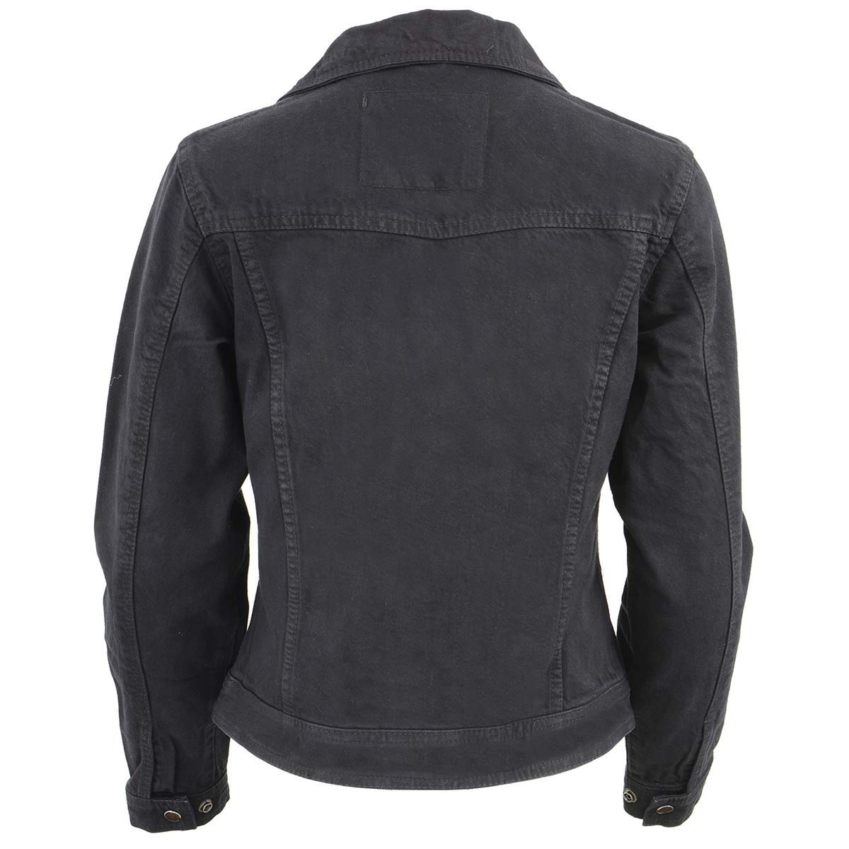 Milwaukee Leather MDL2000 Women's Black Denim Jacket with Studded Spikes - Stylish Biker Jacket for Motorcycle Riding & Fashion Outfits