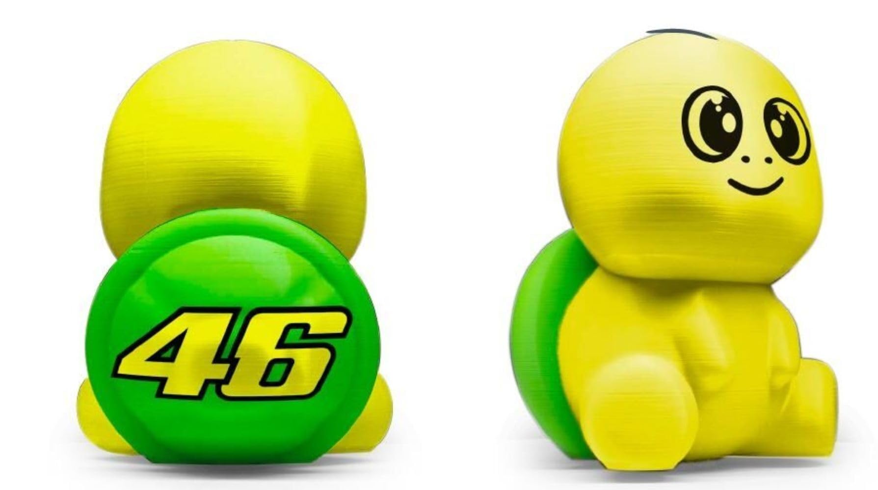 Valentino Rossi VR46 Fan Piggy Bank - Unisex Multicolor Money Box for Collectors & MotoGP Enthusiasts | Perfect for Home Decor, Gift Giving & Motorcycle Memorabilia Collection