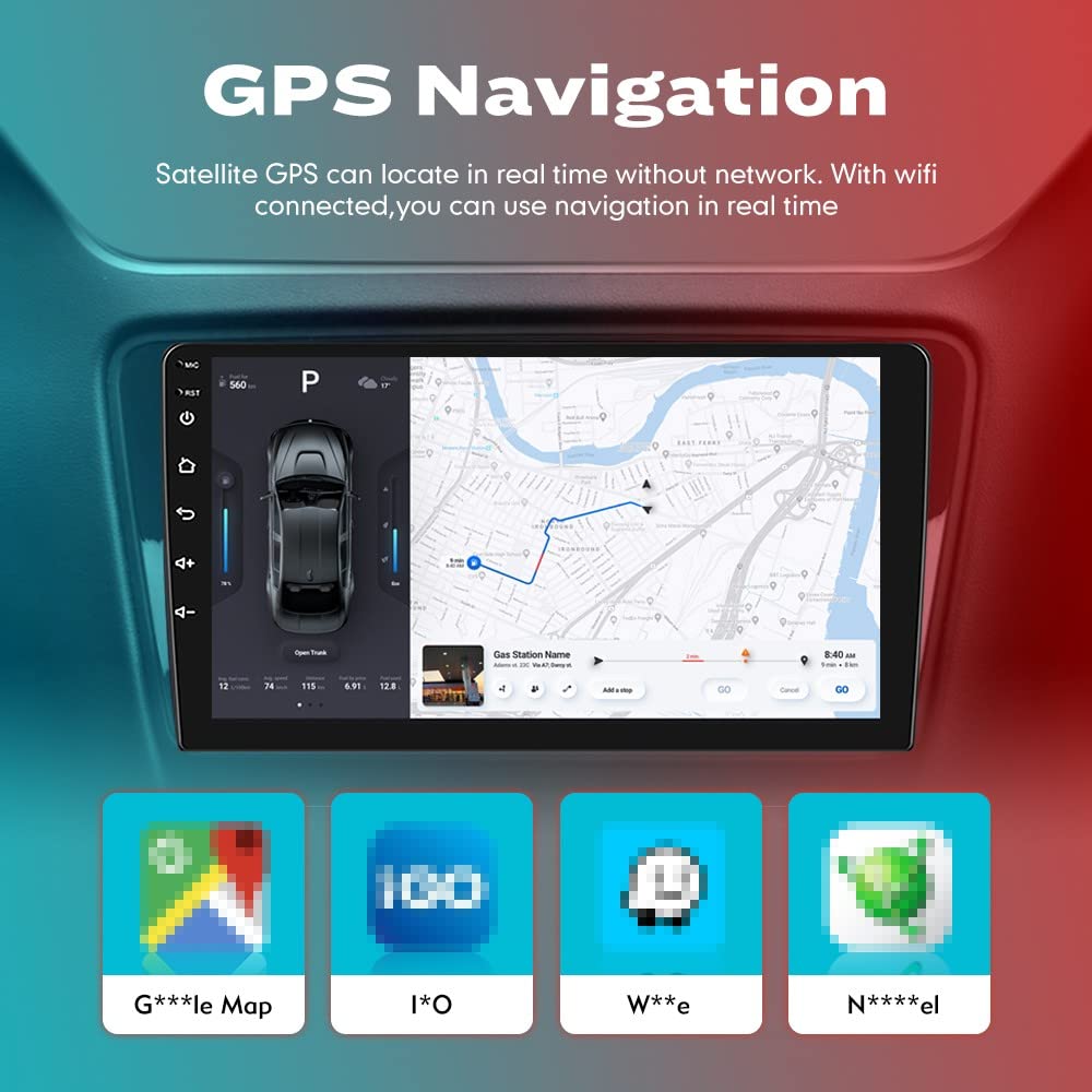 Android 10 Car Stereo with GPS Navigation - 2.5D Touch Screen Multimedia Player for KIA SONET 2020 RHD | Perfect for Road Trips & Daily Commuting