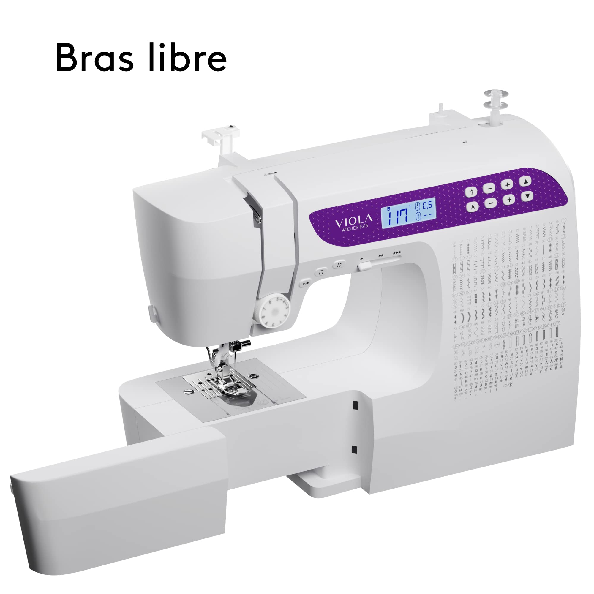 VIOLA Atelier E215 Sewing Machine - Heavy Duty, Computerized, 215 Built-in Stitches for Quilting, Dressmaking & DIY Projects | Perfect for Home Use, Fashion Design & Crafting