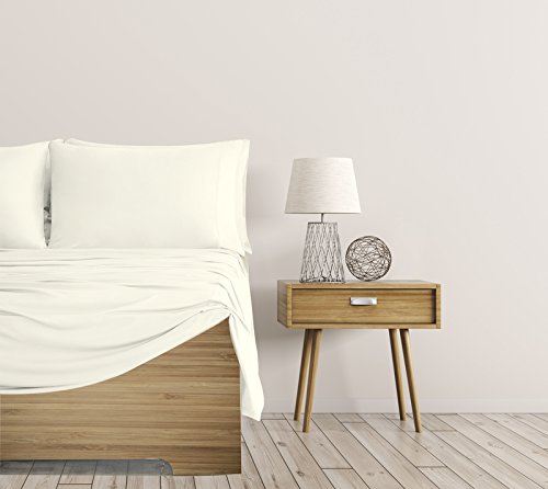 SHEEX Breezy Cooling Sheet Set - Queen Size, 2 Pillowcases, Breathable & Silky-Soft Fabric, Ivory | Perfect for Hot Sleepers & Summer Nights