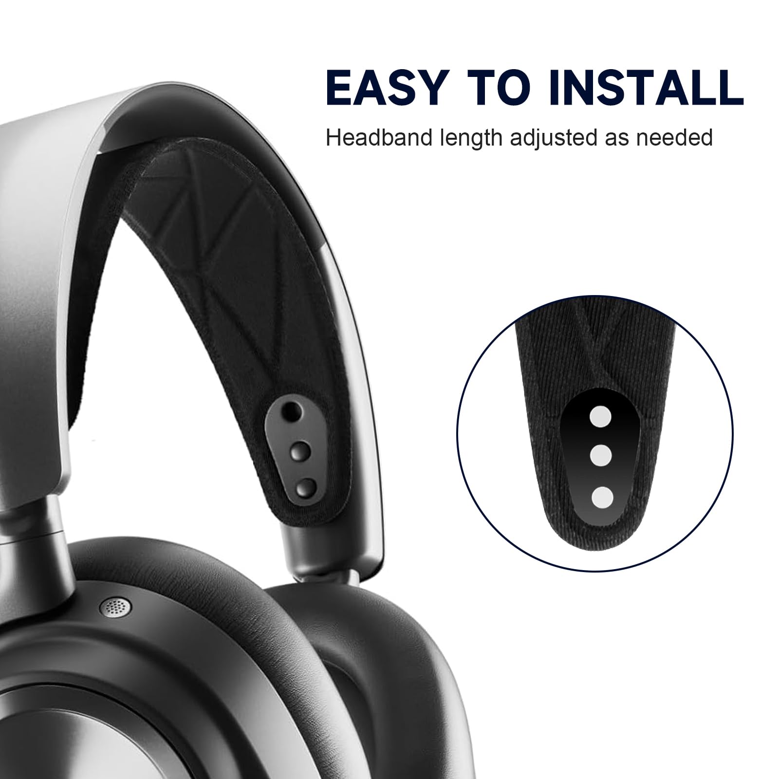 SteelSeries Arctis Nova Pro Headband Replacement Pad - Compatible with Nova 7/7X/7P, Nova 3, Nova 1/1P/1X Gaming Headsets - Soft Cushion for Comfort - Perfect for Long Gaming Sessions & Esports (Black)