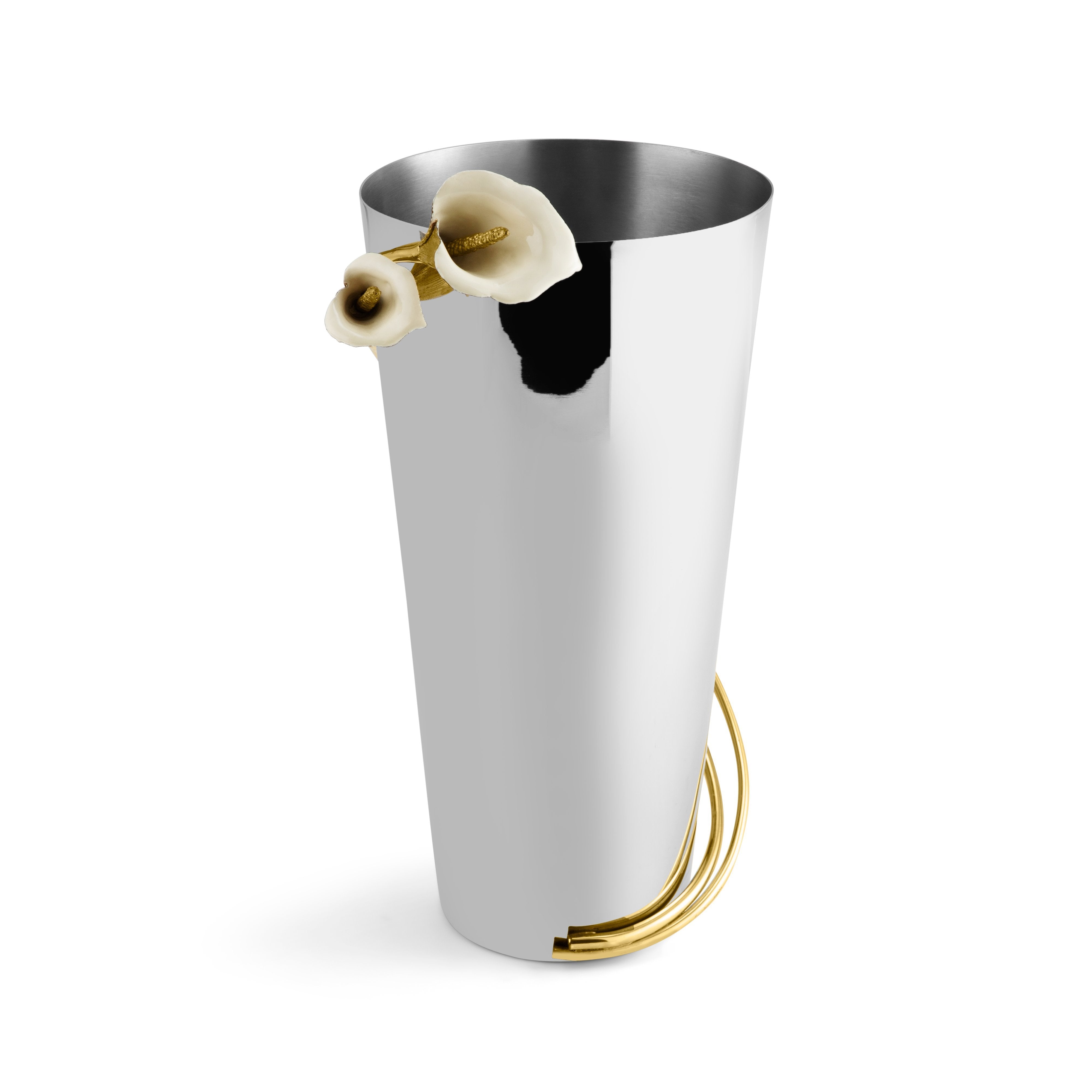 Elegant Calla Lily Vase - Modern Glass Flower Vase for Home Decor, Wedding Centerpieces & Office Desk Decorations