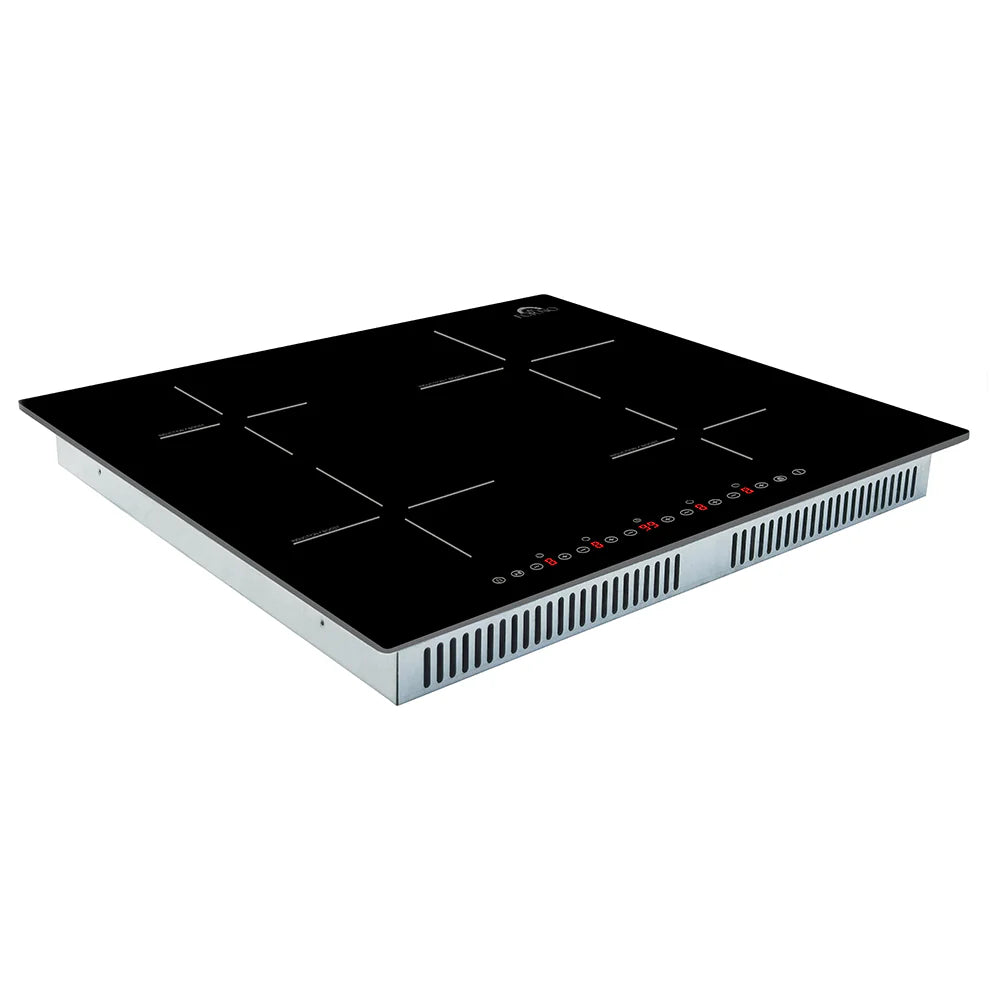 Forno Parco 24 Inch Induction Cooktop with 4 Burners - FCTIN0583 - Energy Efficient Electric Stove for Fast Cooking | Perfect for Home Kitchen, Restaurant & Outdoor Use