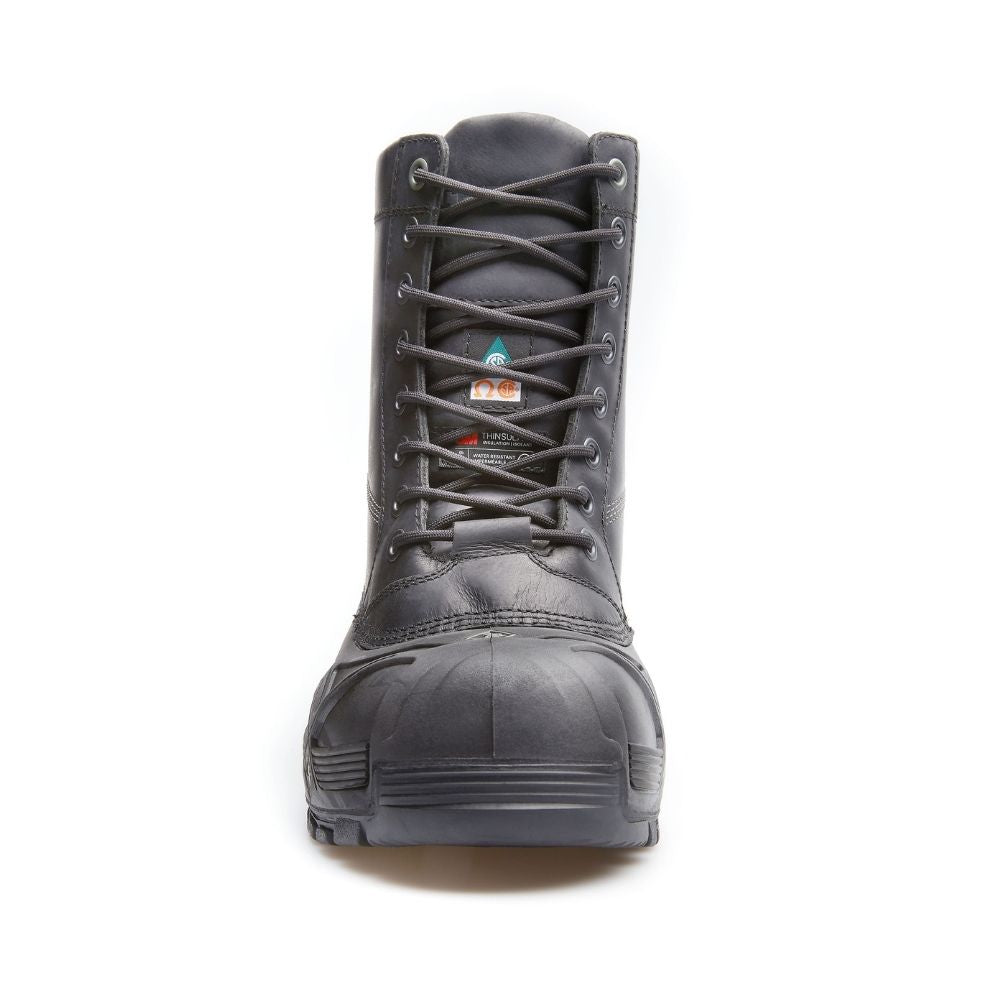 Terra Crossbeam Waterproof Winter Safety Boots for Men & Women - Composite Toe Protection, Slip Resistant, Insulated Work Boots (Black TR0A4NQUBLK) - Ideal for Construction, Warehouse & Outdoor Winter Jobs