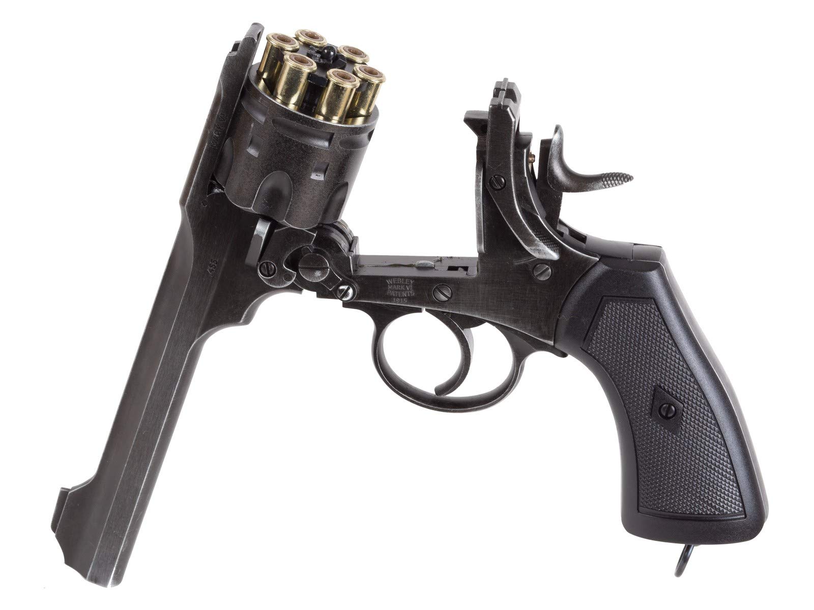 Webley MKVI CO2 Pellet Revolver Air Pistol - Realistic Battlefield Finish | Outdoor Target Shooting & Airgun Training | Perfect for Collectors & Historical Reenactments