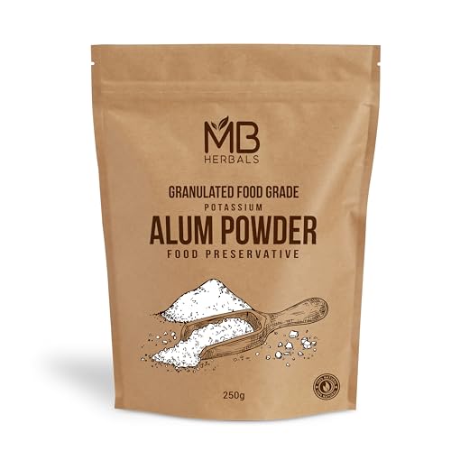 MB Herbals Alum Stone Powder - Skin Care, Water Purification & More (250g) for Home & Beauty