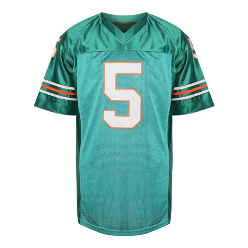Ray Finkle Jersey - 5 Ace Ventura Pet Detective Movie Football Jersey for Men | Green Sports Shirt for Halloween, Christmas & Game Day Outfits | Perfect for Cosplay, Movie Nights & Football Fans