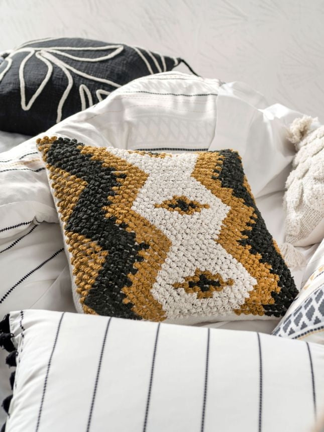Premium Khali Cushion 50x50cm - Soft Linen House Decorative Pillow for Sofa, Bed & Living Room - Home Decor Accent for Cozy Comfort