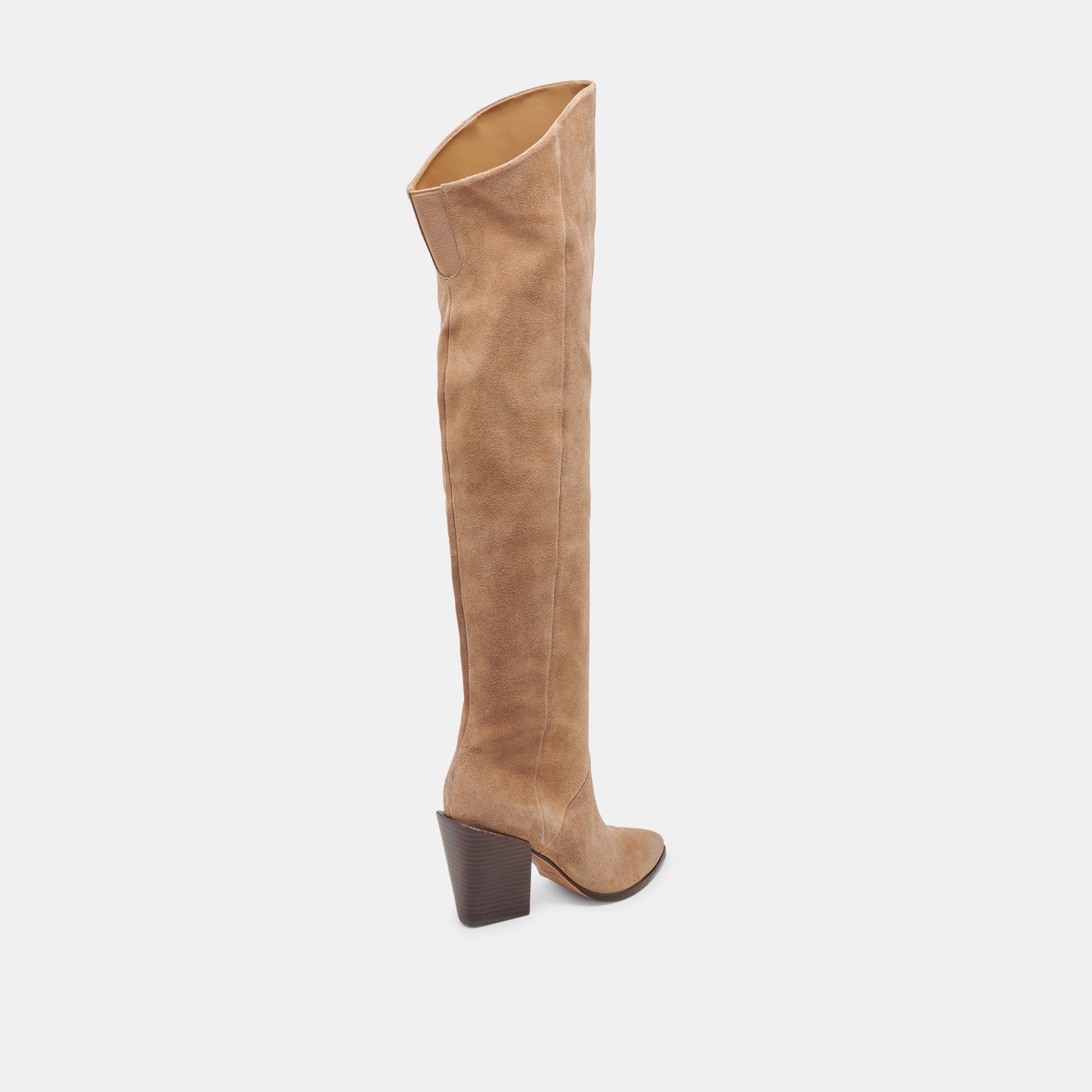 Lupin Wide Calf Boots in Mushroom Suede – Comfortable & Stylish Ankle Boots for Women – Perfect for Casual Outfits, Work, and Fall/Winter Fashion