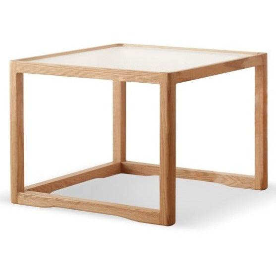 23.6x23.6x17.7 inch / 60x60x45сm / Natural wood color / large square table