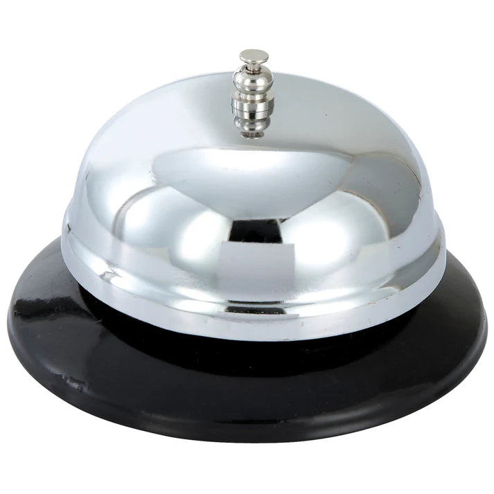 Winco CBEL 1 Call Bell - Loud Electronic Desk Bell for Restaurants, Offices & Customer Service - Durable Stainless Steel Ringing Alert System for Front Desk, Reception & Hostess Stations