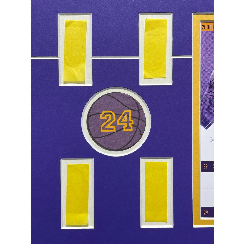 Authentic Kobe Bryant Final Lakers Game Used Confetti & Season Ticket Collage Framed Memorabilia #D/248 - Perfect for Sports Collectors & Lakers Fans Display
