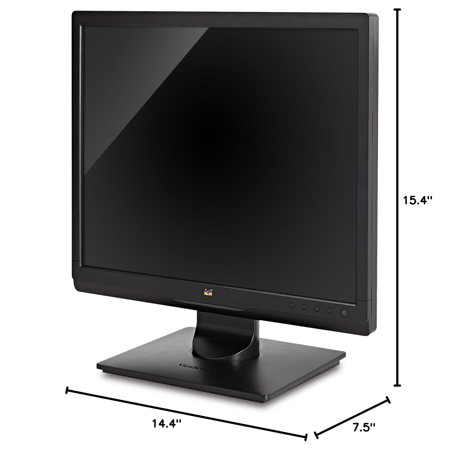 ViewSonic VA708A 17 Inch 1024p LED Monitor - 100% sRGB Color Accuracy, 5:4 Aspect Ratio for Professional Graphic Design & Office Work