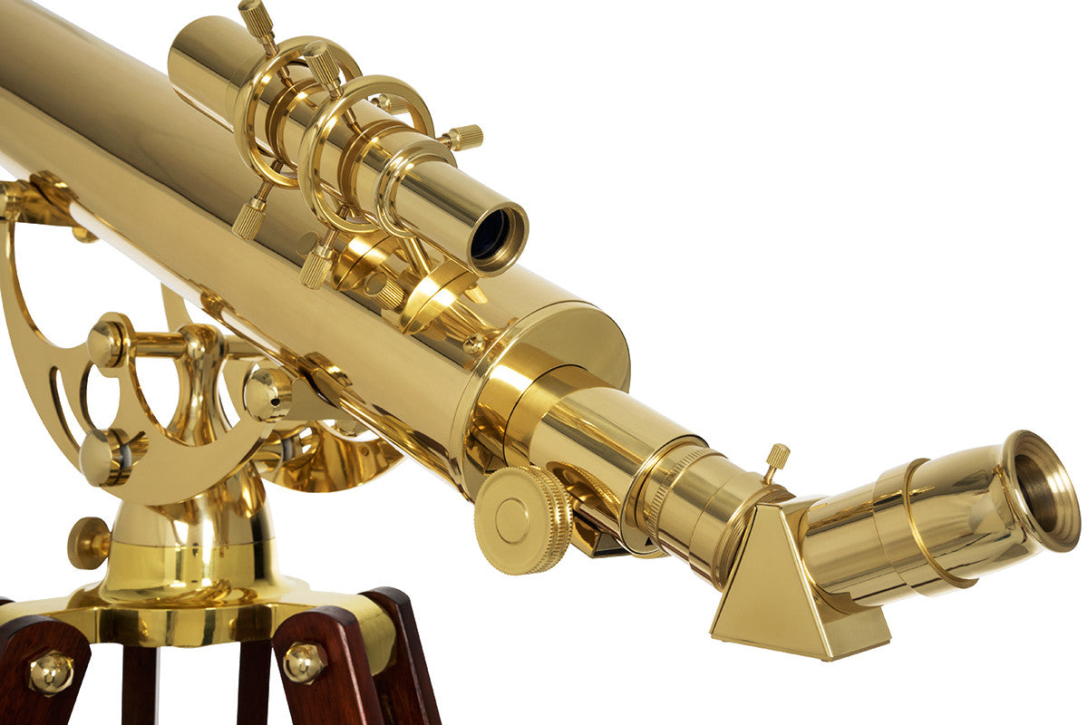 Ambassador 80 AZ Brass Telescope - High Quality Refracting Telescope for Astronomy Beginners | Perfect for Stargazing, Bird Watching & Outdoor Exploration
