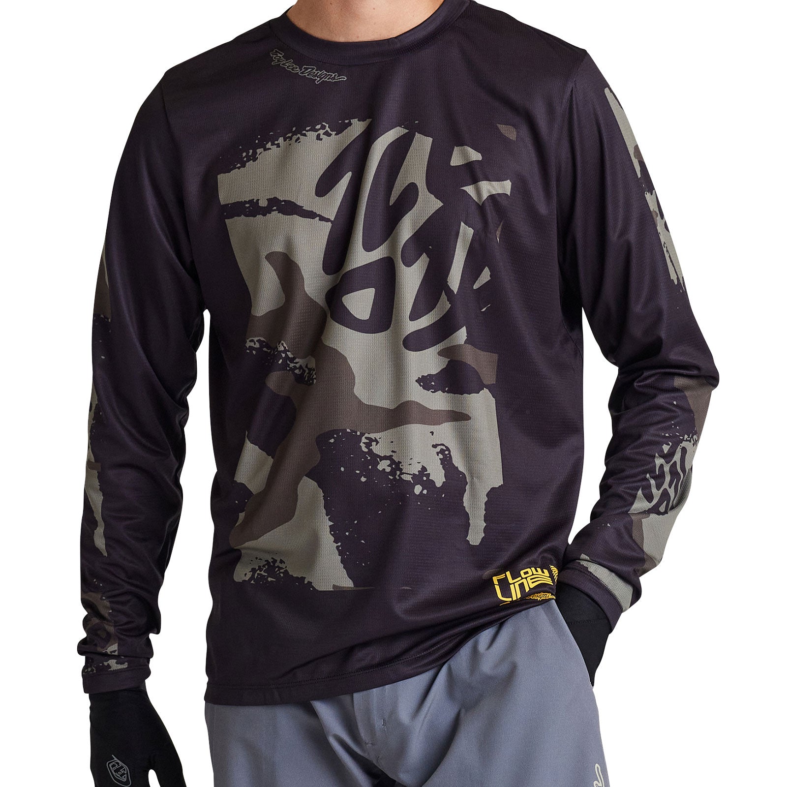 Flowline LS Jersey Confined Black - Comfortable Long Sleeve Performance Shirt for Workouts & Outdoor Activities