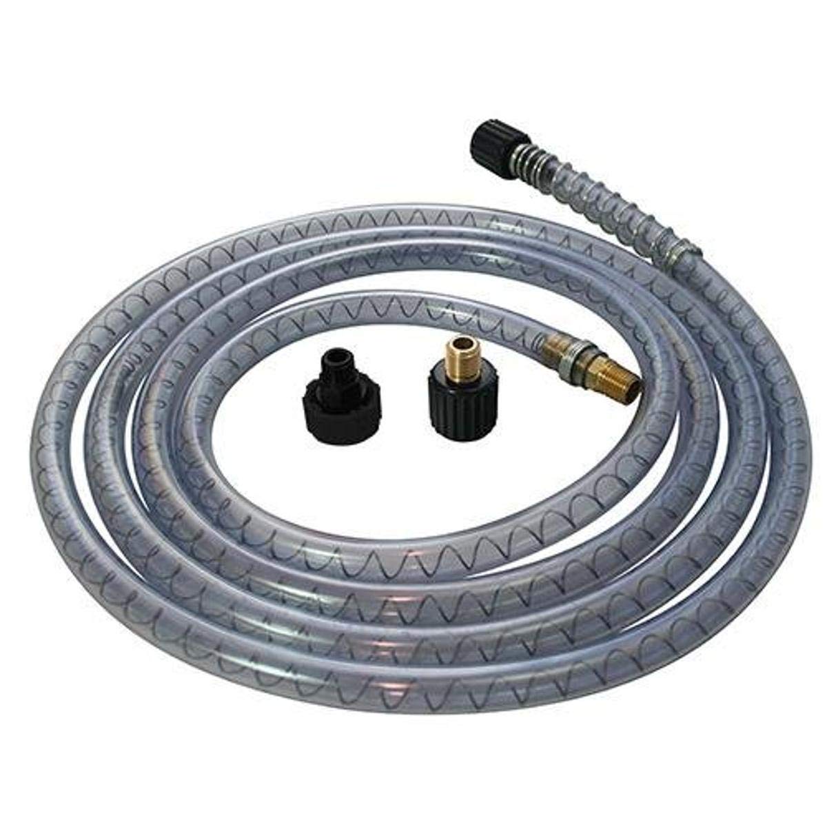OilSafe 920225 Clear Heat Resistant Premium Pump Quick Connect Kit - 10 Foot Hose System for Gasoline, Diesel & Oil Transfer | Ideal for Automotive, Marine & Industrial Use
