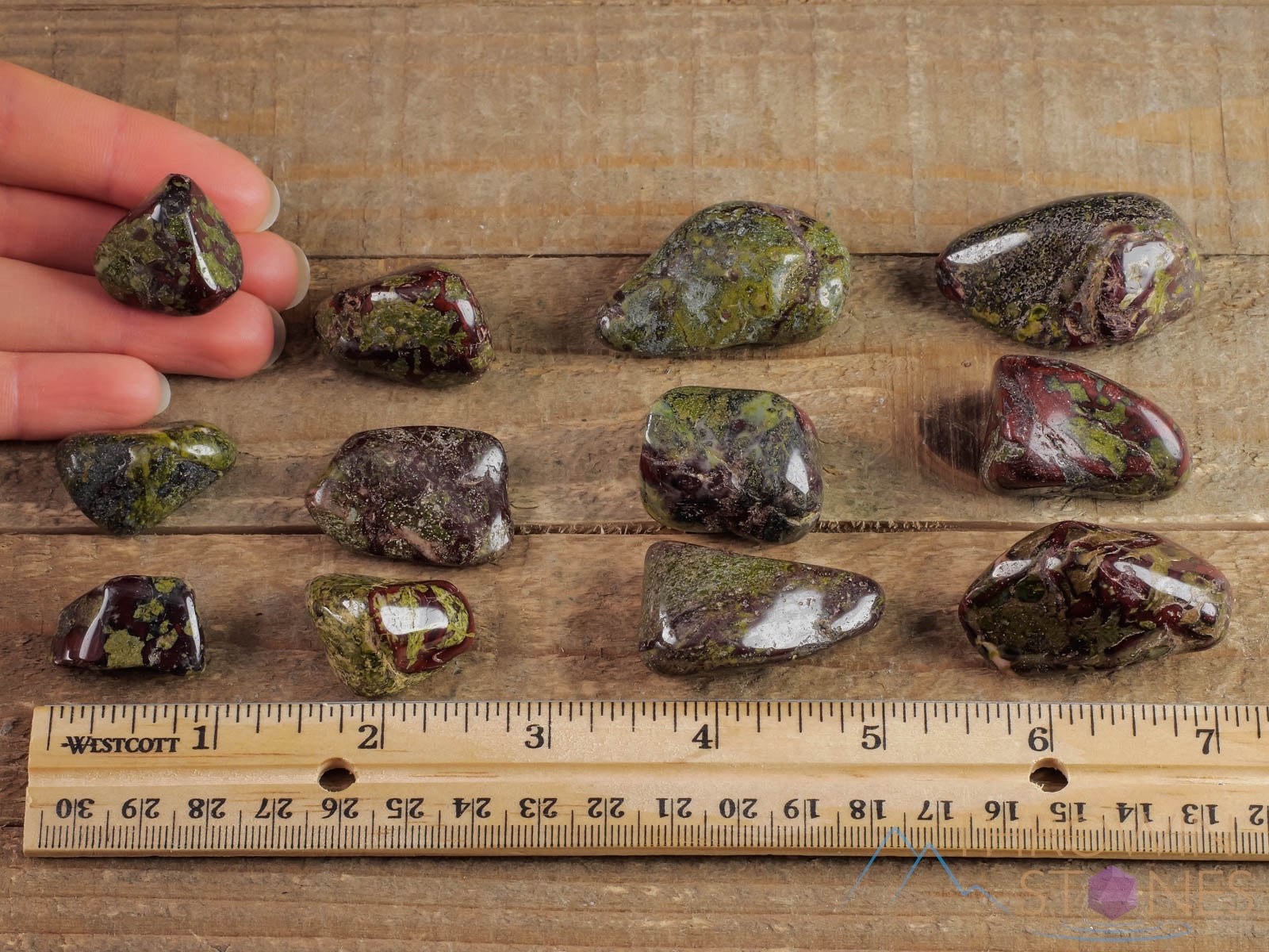 Dragons Blood Jasper Tumbled Stones - Natural Healing Crystals for Self Care, Meditation & Energy Work | Polished Gemstones for Chakra Balancing, Home Decor & Spiritual Gifts