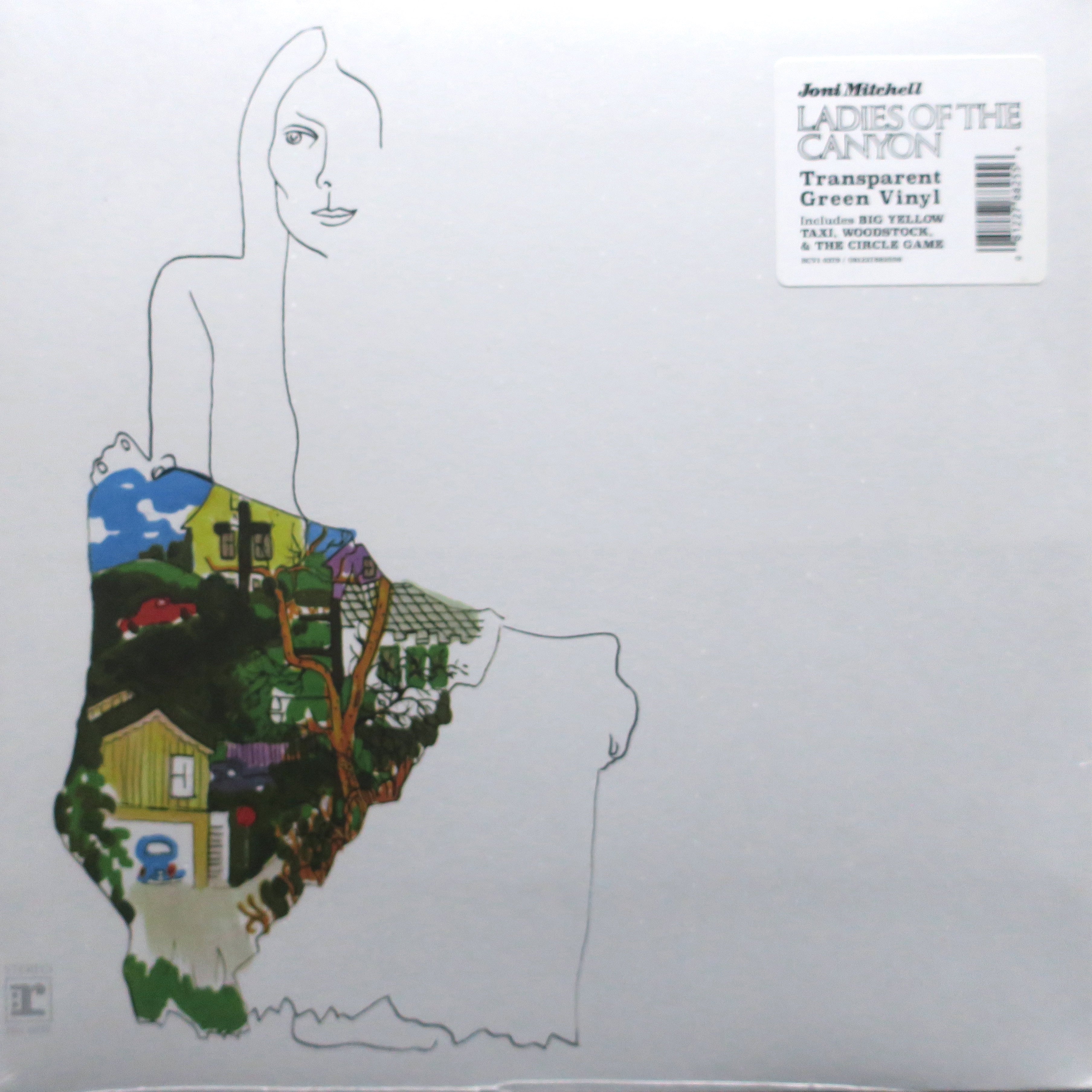 Joni Mitchell 'Ladies Of The Canyon' Limited Edition Green Vinyl LP Record - Perfect for Music Collectors & Vintage Vinyl Enthusiasts