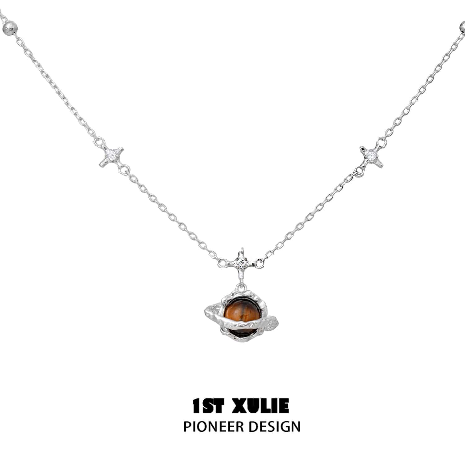 Barren Planet S925 Sterling Silver Necklace for Women - Elegant 925 Silver Pendant Necklace Jewelry Gift for Her, Perfect for Valentine's Day, Anniversary & Special Occasions
