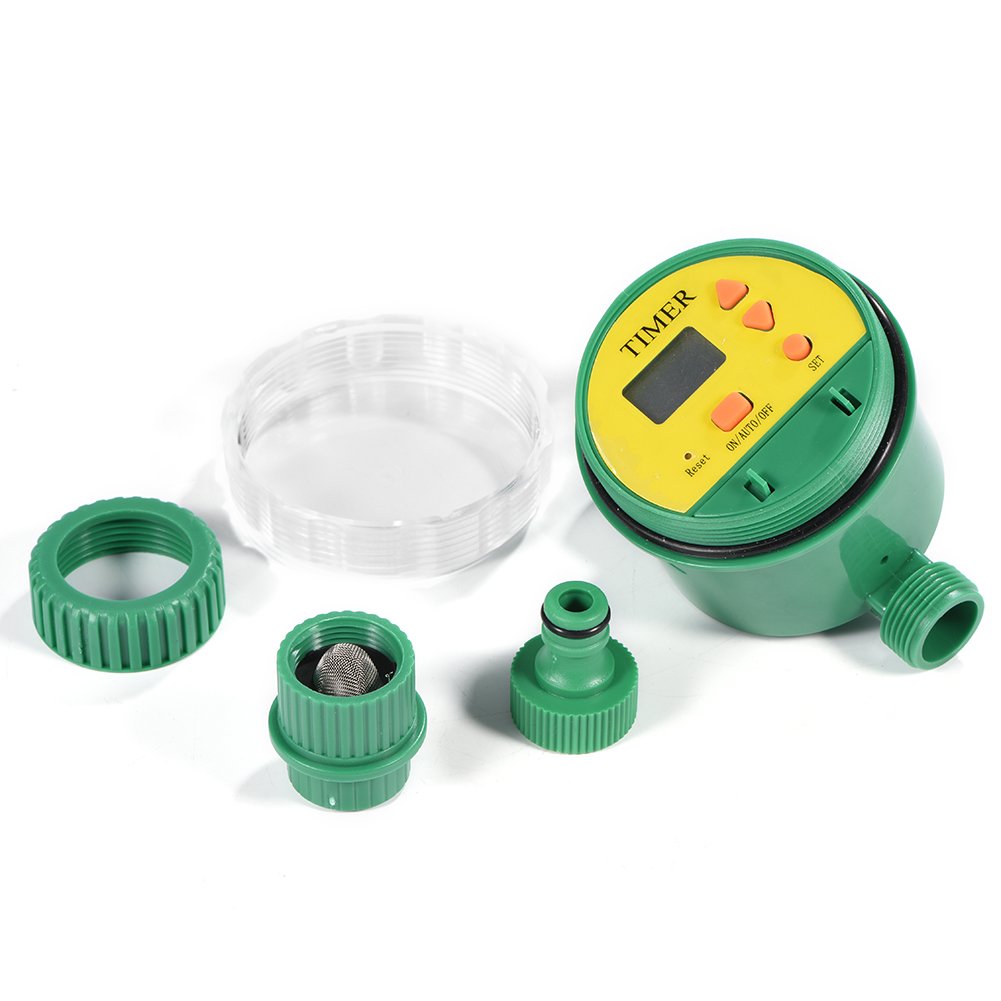 SANON Smart Garden Irrigation Controller with LCD Digital Timer - Automatic Watering System for Lawns, Plants & Flowers - Perfect for Home Gardens, Greenhouses & Outdoor Landscaping
