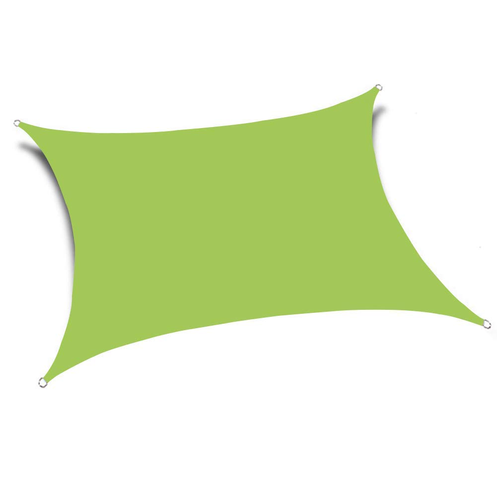 Premium Rectangle Sun Shade Sail - 98% UV Block Waterproof Outdoor Canopy (2x2M, Green) for Patio, Garden, Terrace & Camping Shelter - Perfect Sun Protection Solution