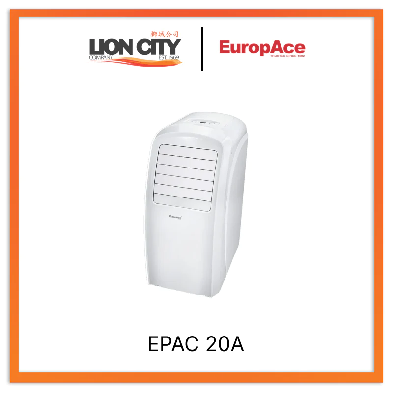 Europace EPAC 20A 20,000 BTU Portable Air Conditioner - 3-in-1 Cooling, Dehumidifier & Fan for Rooms up to 700 Sq.Ft - Perfect for Bedrooms, Living Rooms & Home Offices