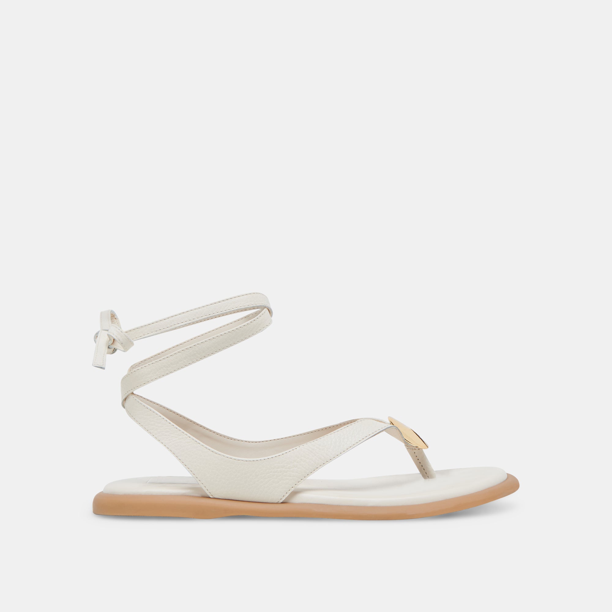 JUDY Women's Bone Leather Sandals - Comfortable Casual Summer Slide Sandals for Beach, Walking, and Outdoor Activities