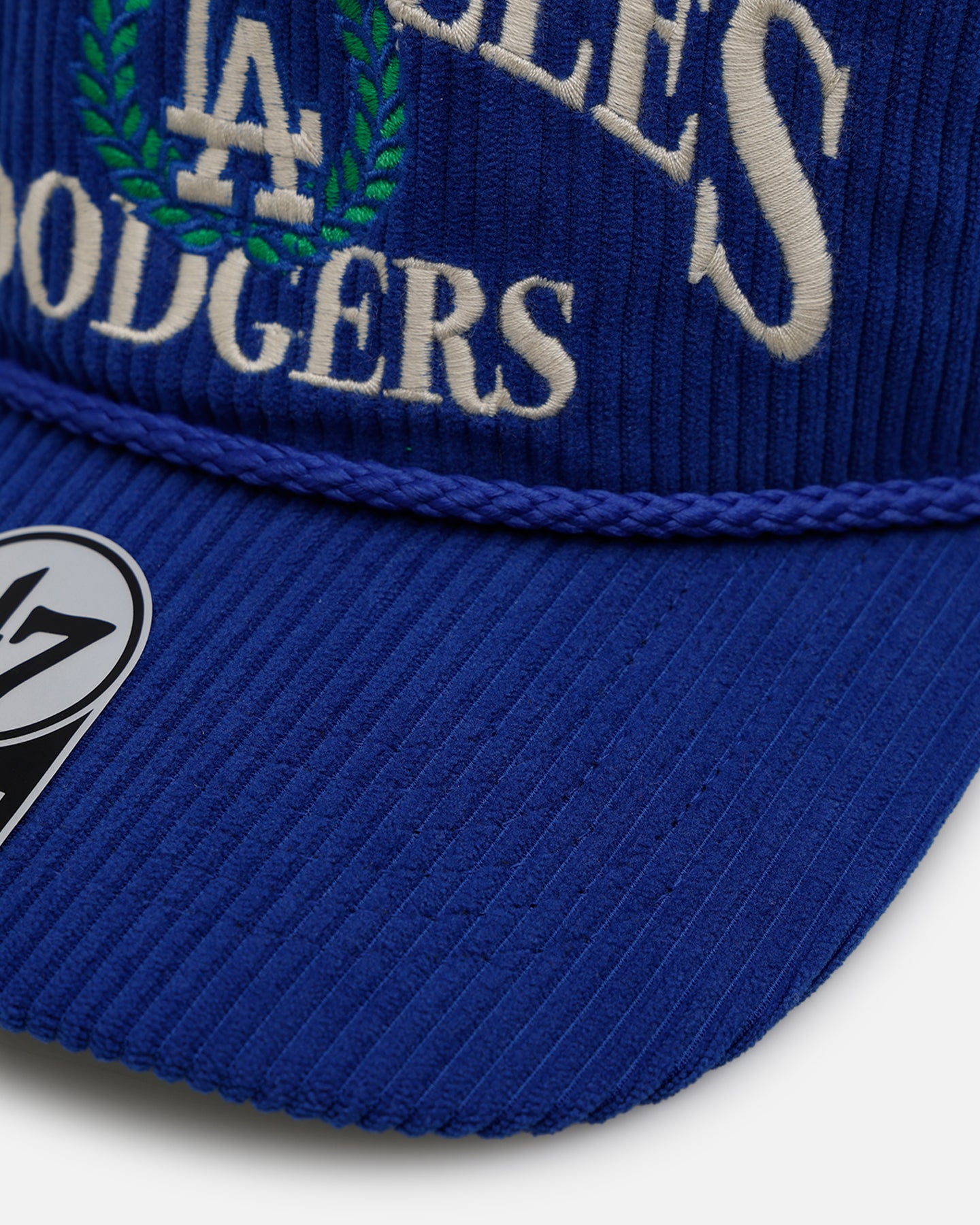 47 Brand Los Angeles Dodgers 'Pitchout' 47 Hitch Corduroy Snapback Hat - Blue Baseball Cap for Men & Women, Perfect for Games, Streetwear & Casual Outfits
