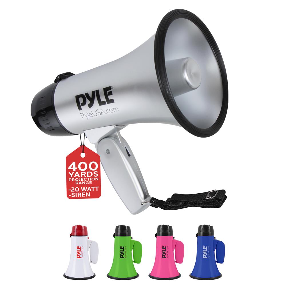Portable Mini Megaphone Speaker with Loud Sound - 50W Bullhorn for Outdoor Events, Sports Games, Cheerleading, and Emergency Announcements