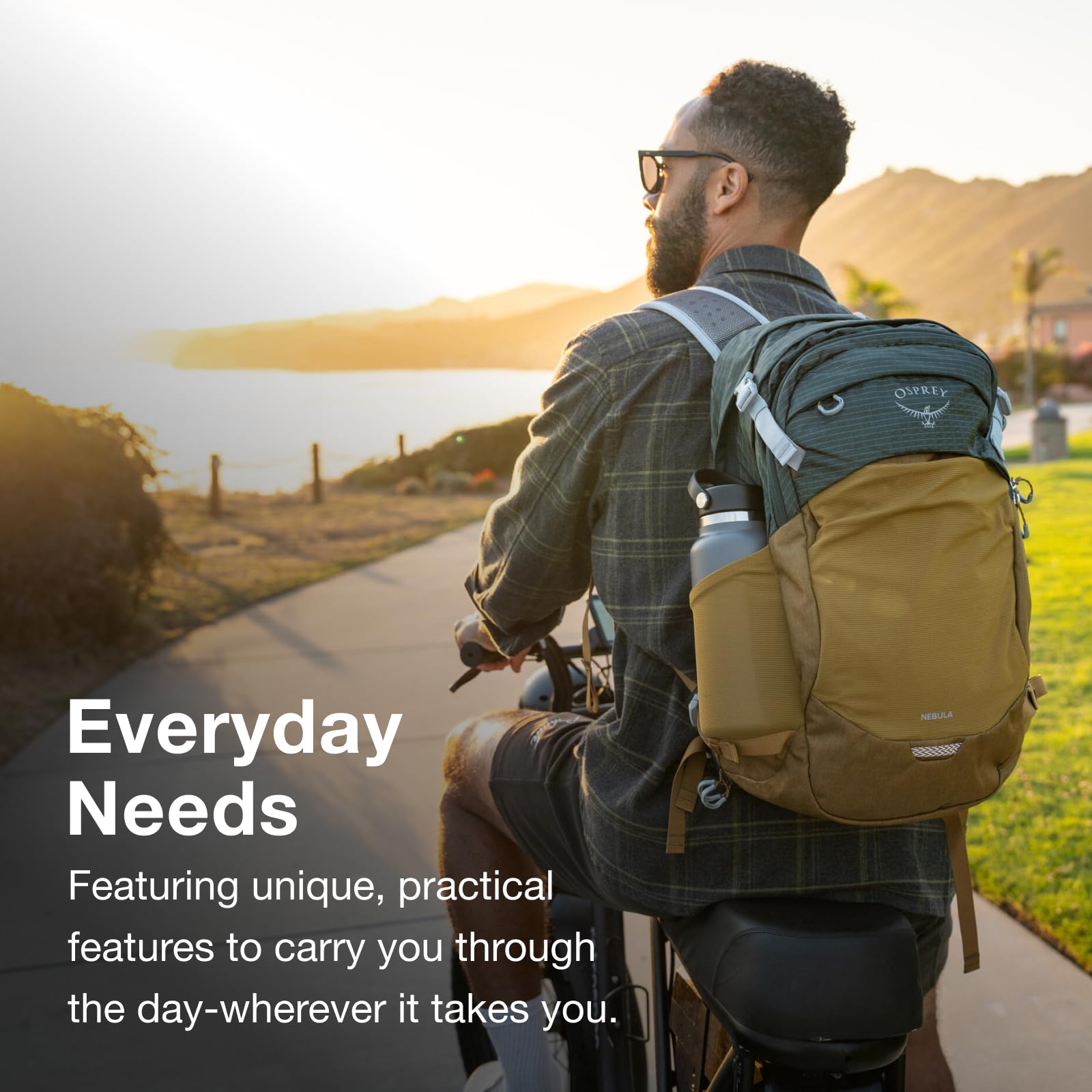 Osprey Nebula Commuter Backpack 34L - Durable Travel & Work Backpack for Men & Women - Toffee Orange Heather - Perfect for Commuting, Hiking & Business Travel