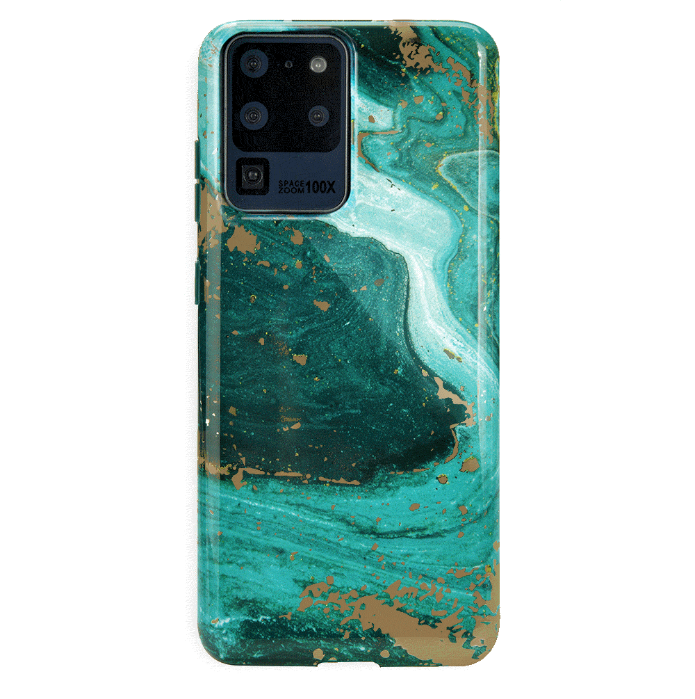 Premium Emerald Marble Samsung Phone Case - Durable Protective Cover for Samsung Galaxy [Model] - Stylish & Slim Design for Everyday Use, Work & Travel
