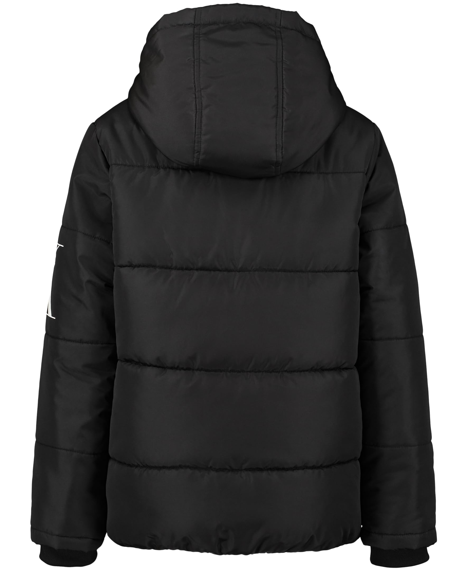 Calvin Klein Boys' Heavyweight Hooded Bubble Jacket with Polar Fleece Lining - Warm Winter Coat for Kids Outdoor Activities & School