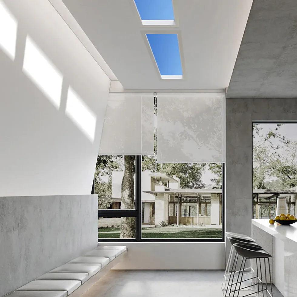 Modern LED Flush Mount Ceiling Light - Energy Efficient Skylight Insert for Living Room, Bedroom & Kitchen - Dimmable Bright Lighting Fixture