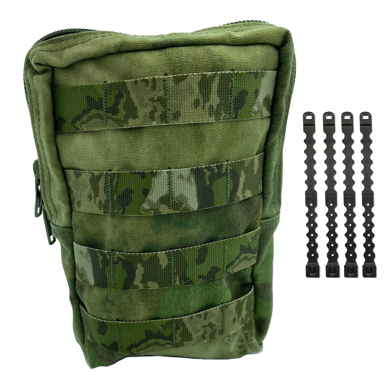 Esstac Large GP Pouch with 4 Malice Clips - Durable Tactical MOLLE Pouch Made in USA - Perfect for Military, Hunting & Outdoor Gear Organization