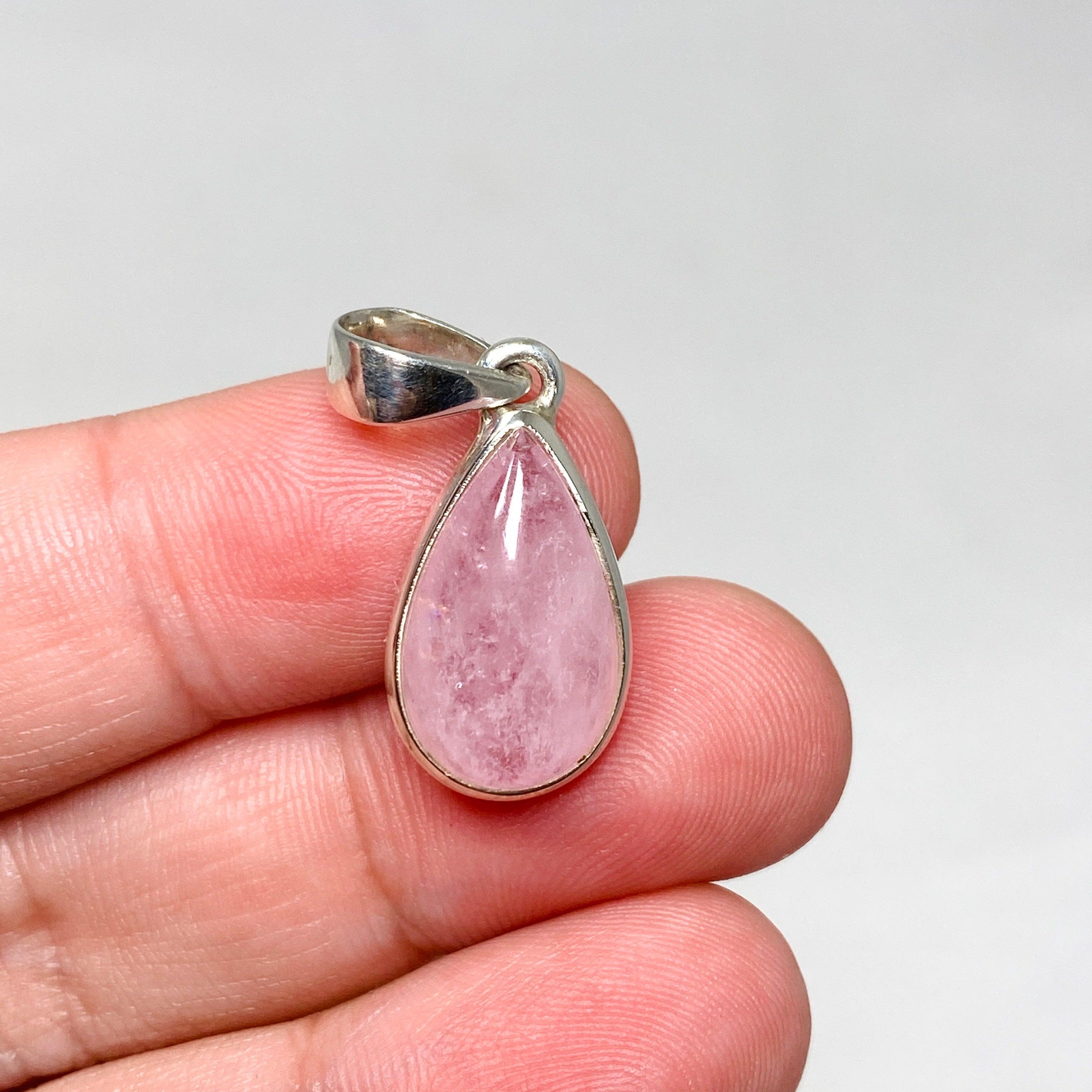 Morganite Teardrop Pendant Necklace - 14K Rose Gold Gemstone Jewelry for Women - Perfect for Valentine's Day, Anniversary & Special Occasion Gifts