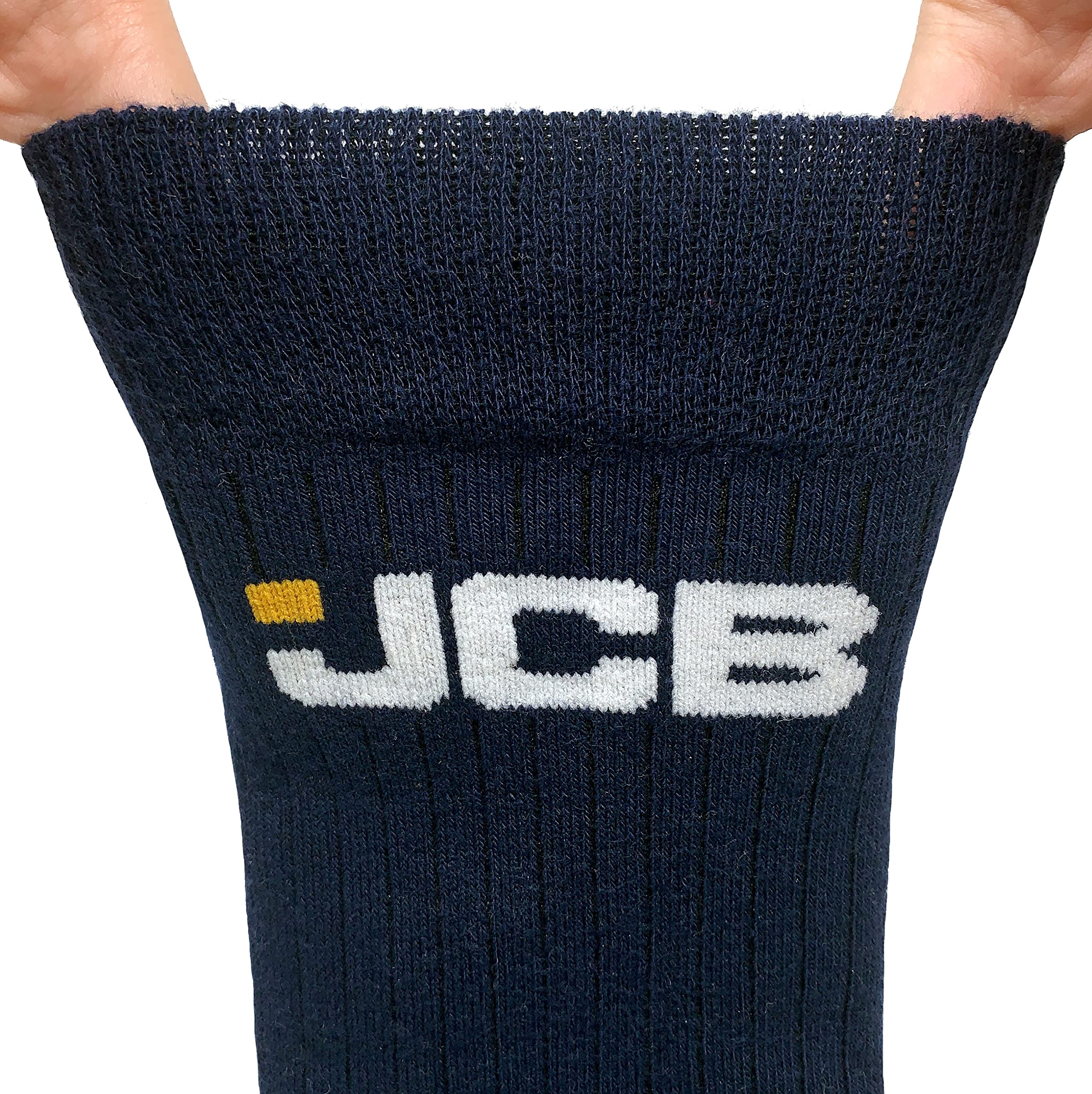JCB Men's Outdoor Activity Socks - 3 Pack Boot & Work Socks for Hiking, Construction & Heavy Duty Use (UK 6-8.5) - Durable Comfort for All-Day Wear