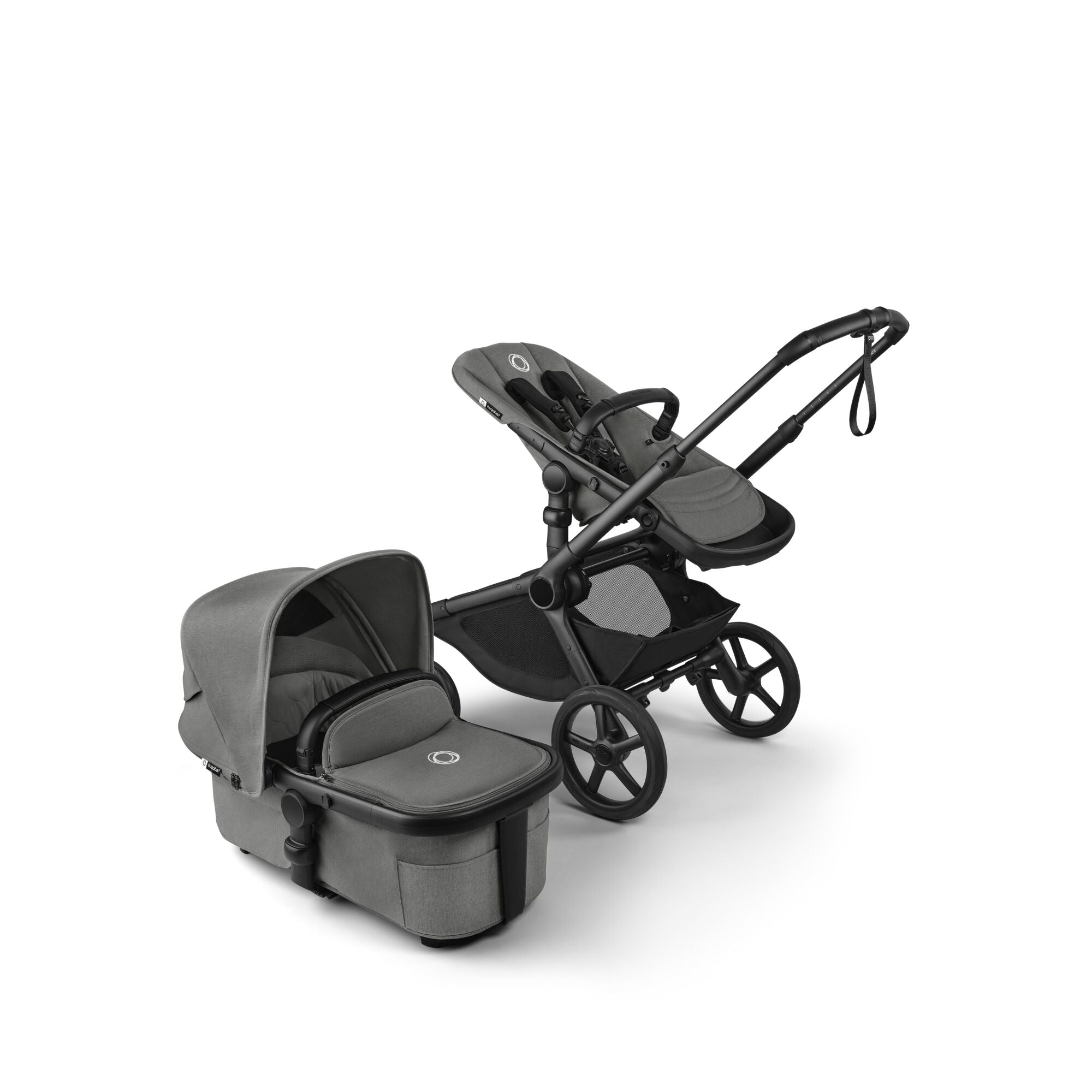 Bugaboo Kangaroo Complete Single to Double Stroller - Lightweight Convertible Baby Stroller with Adjustable Seat | Perfect for Twins, Newborns & Toddlers | Ideal for City Walks, Shopping & Travel
