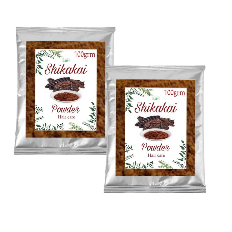 EDGEMETER 100% Organic Shikakai Powder (Acacia Concinna) - 200g Natural Hair Care Treatment for Shine & Growth | Chemical-Free Ayurvedic Solution for Hair Wash, Scalp Health & Dandruff Control