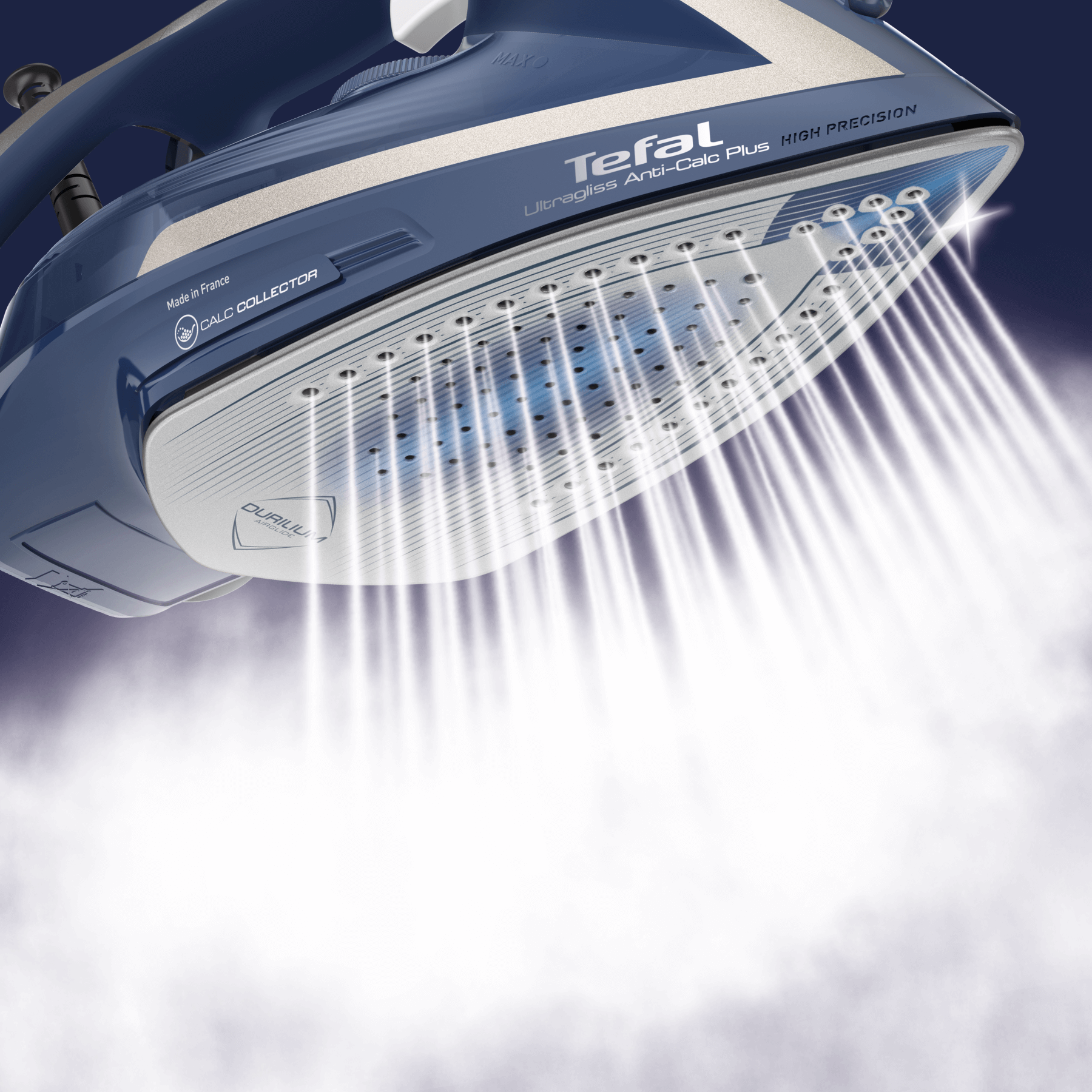 Tefal Ultragliss Anti Calc Plus Steam Iron FV6849 - Professional Steam Iron with Anti-Calc System for Wrinkle-Free Clothes | Perfect for Home & Office Use