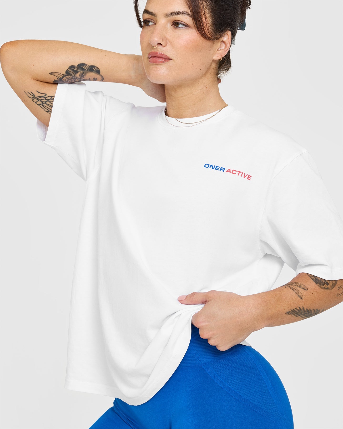 Oner Graphic Washed T-Shirt for Men | Vintage Distressed White Cotton Tee | Casual Streetwear, Everyday Wear & Outfit Styling