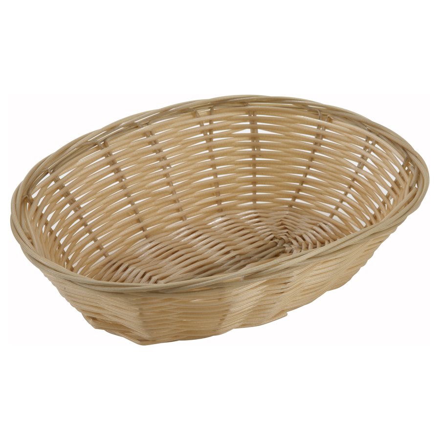 Winco Woven Storage Basket - Natural Tan, 9.5