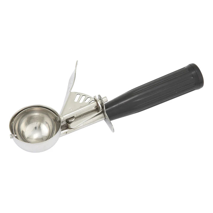 Winco 1.25 Oz #30 Black Ice Cream Scoop - Professional Cookie Dough & Ice Cream Disher for Perfect Portioning - Ideal for Restaurants, Bakeries & Home Use