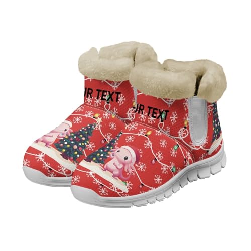 Axolotl Trees Snowflakes Red
