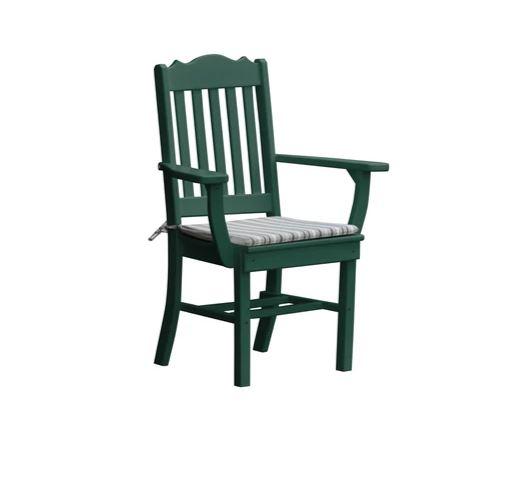 Royal Dining Chair with Arms - Elegant & Comfortable Upholstered Dining Room Chair for Home & Restaurant Use
